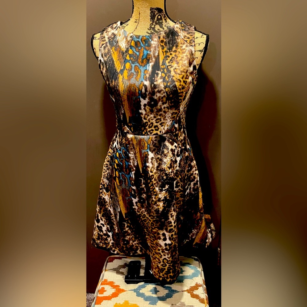 Jennifer Lopez Leopard Print Dress